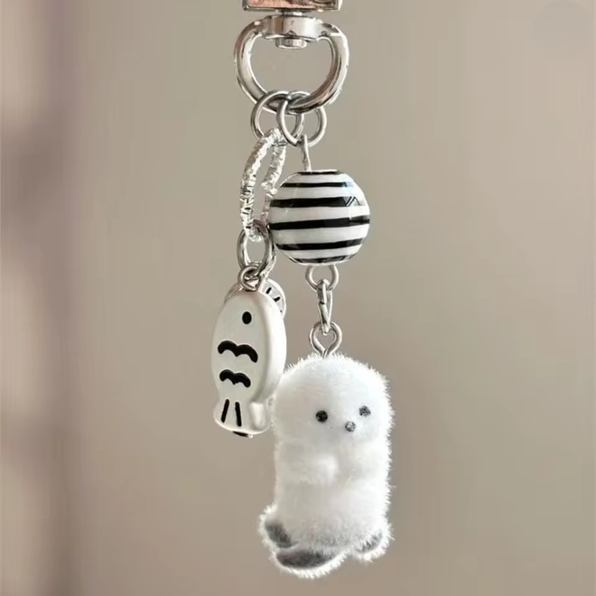 Cute Baby Seal Keychain